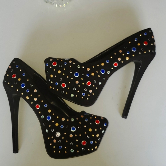 Brissa Scene Platform Stillettos, Women's Size 8.5 US - Picture 3 of 4